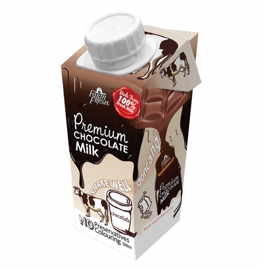 Farm Fresh, Premium Chocolate Milk, 200 ml