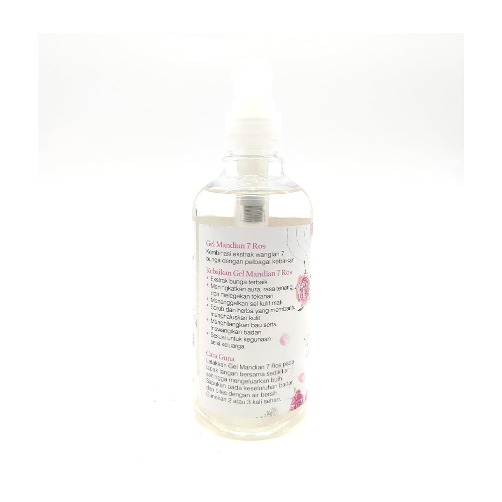 Barakah Herbs, Gel Mandian 7 Ros, 300 ml
