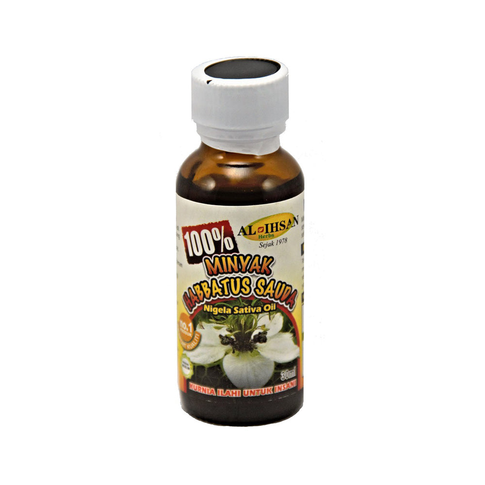 Al Ihsan, Minyak Habbatus Sauda 100%, 30 ml