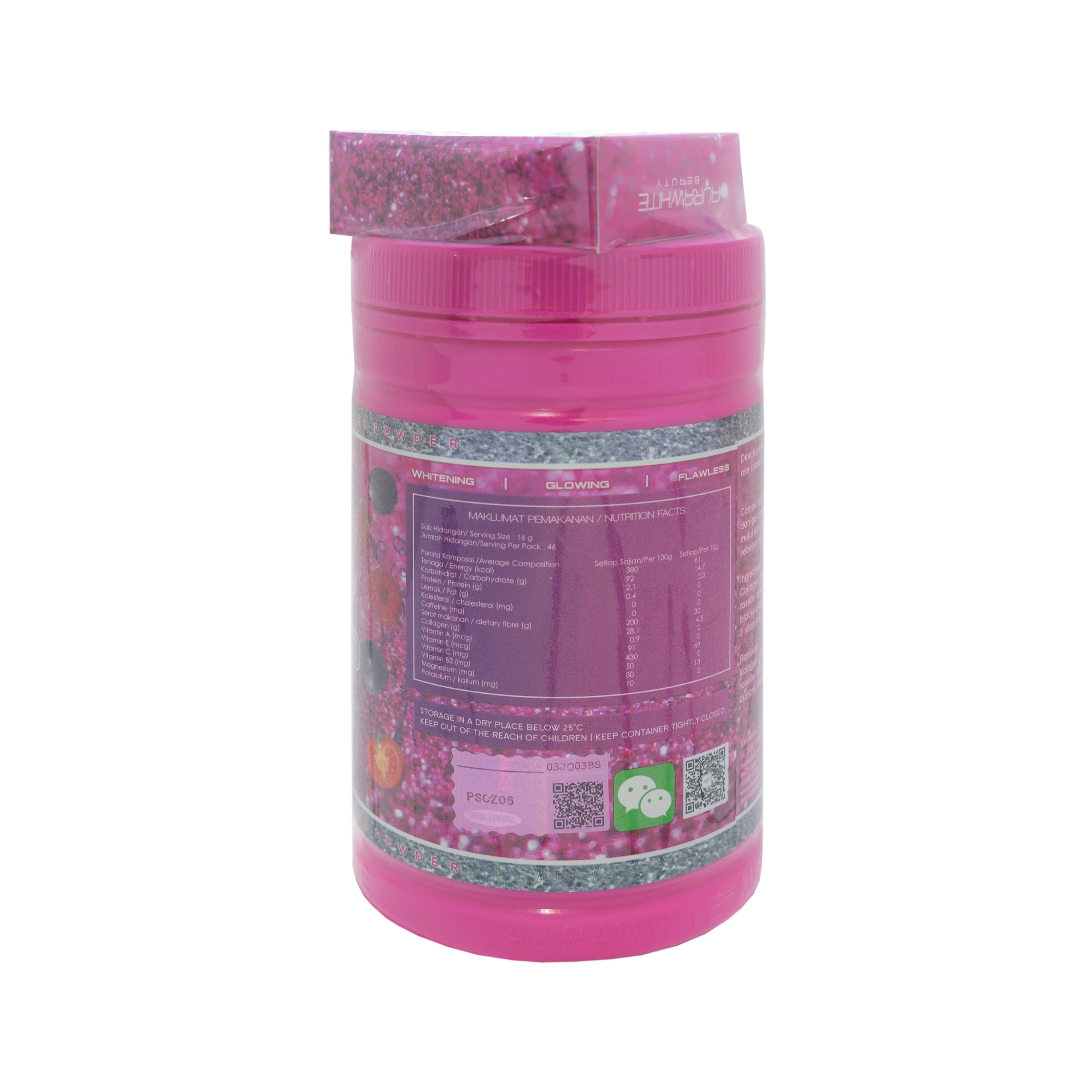 Aura White, Sparkle Diamond Ex Powder, 1000 g