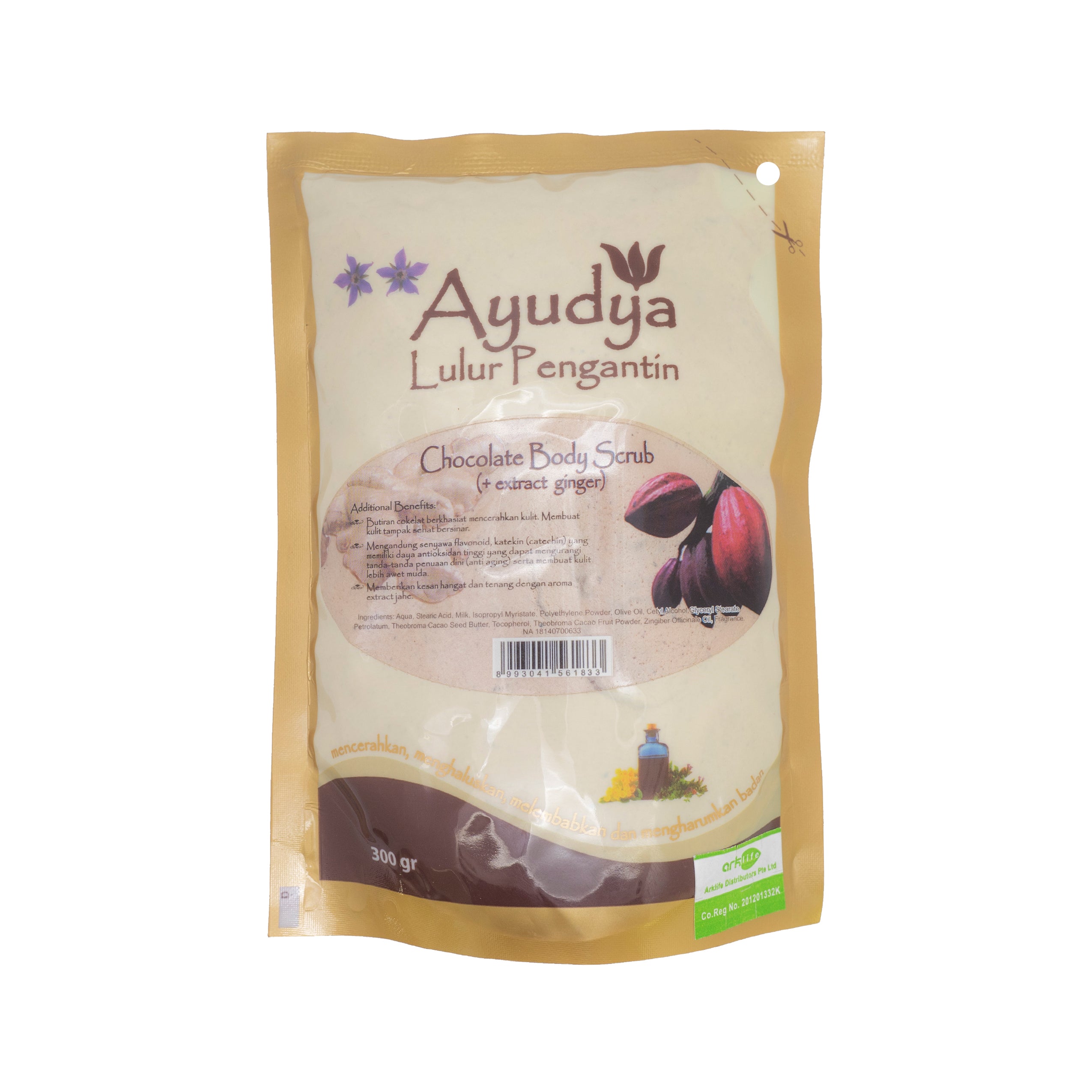 Ayudya, Lulur Pengantin Choc Body Scrub, 300 g