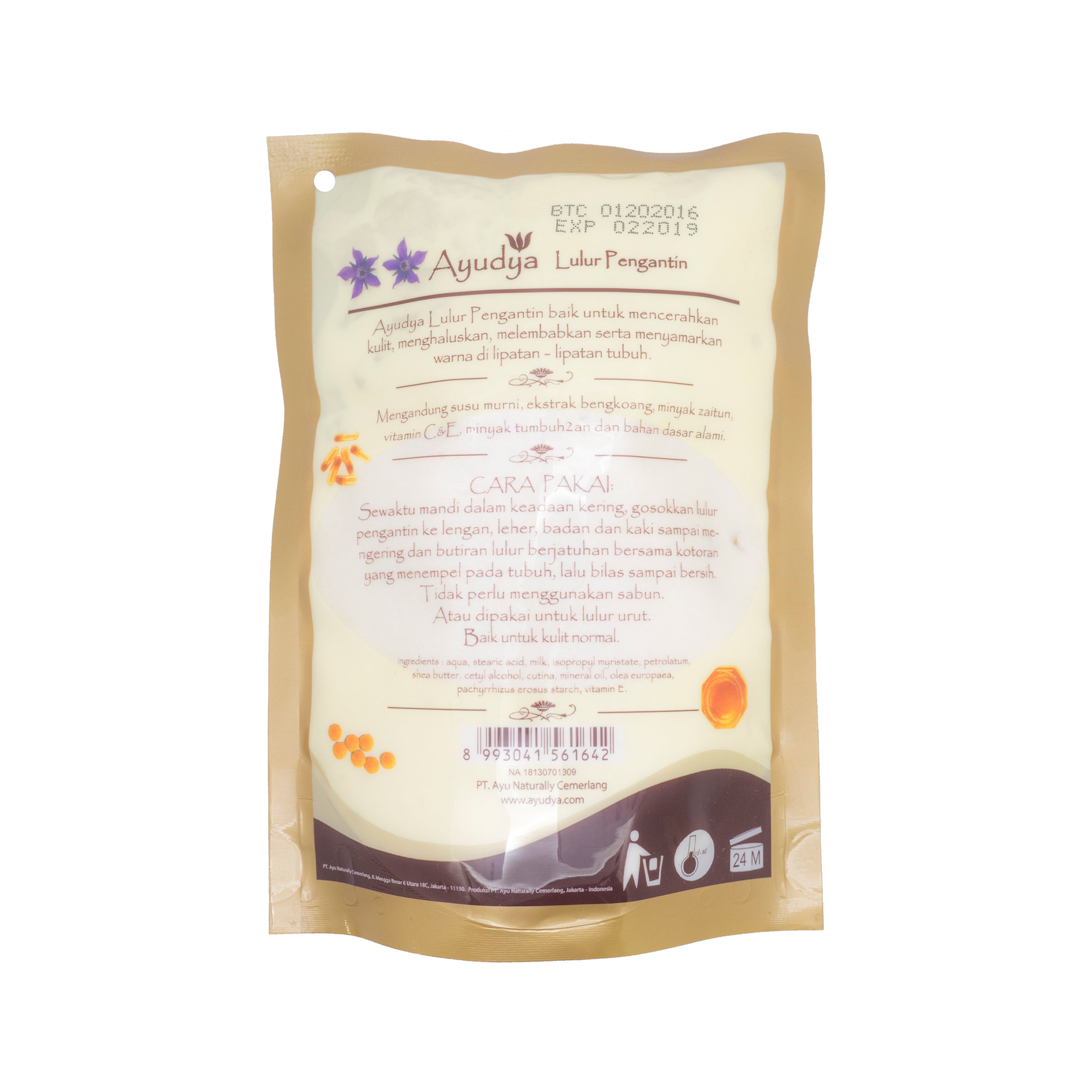 Ayudya, Lulur Pengantin Bengkoang Body Scrub, 300 gm