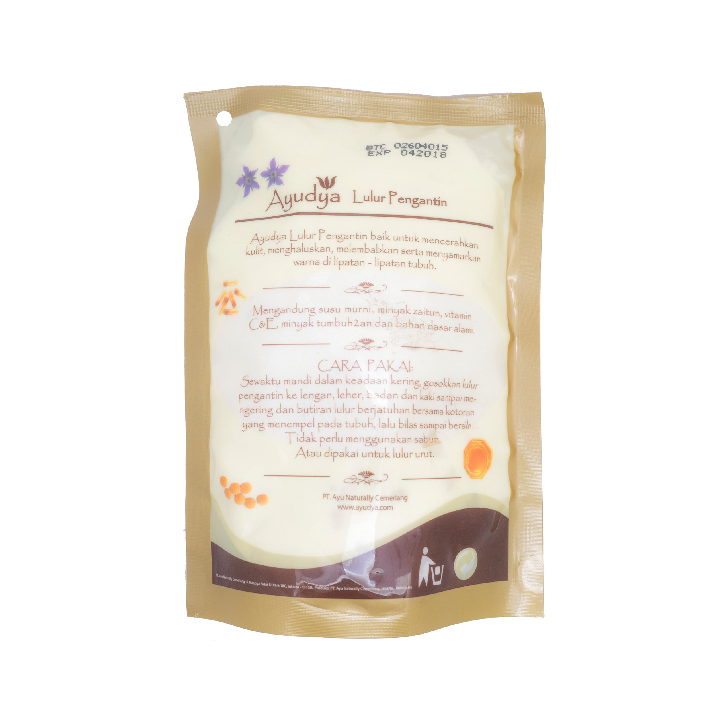 Ayudya, Lulur Pengantin Green Tea, 300 gm
