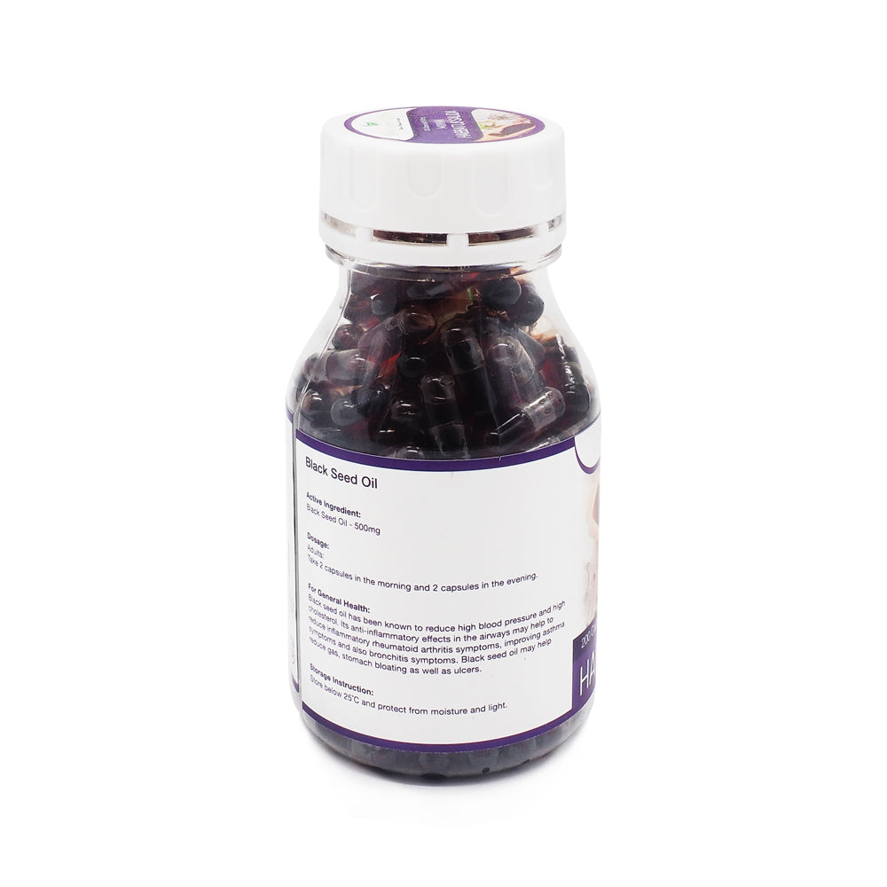 Barakah Herbs, Minyak Habbatus Sauda, 200 capsules