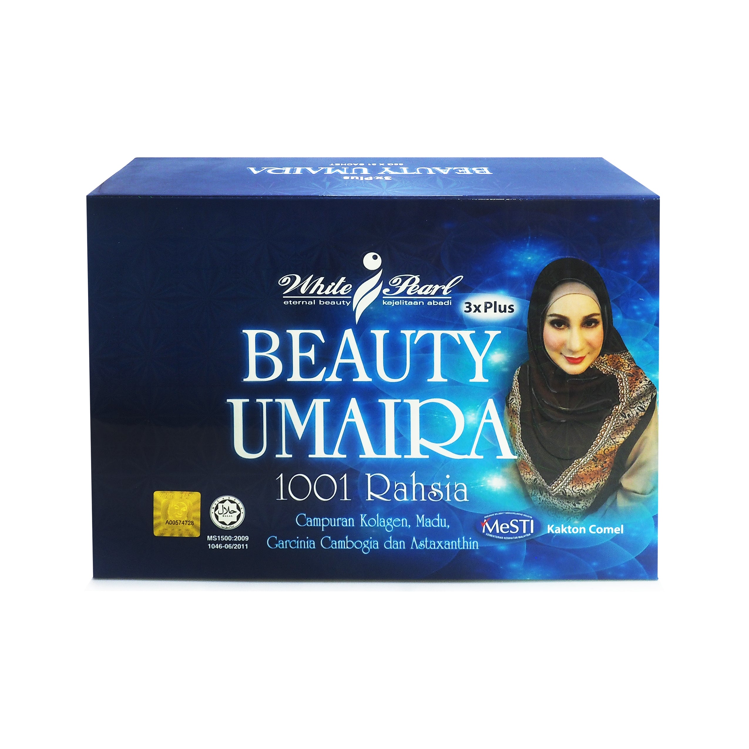 White Pearl, Beauty Umaira 1001 Rahsia, 21 sachets X 25 g