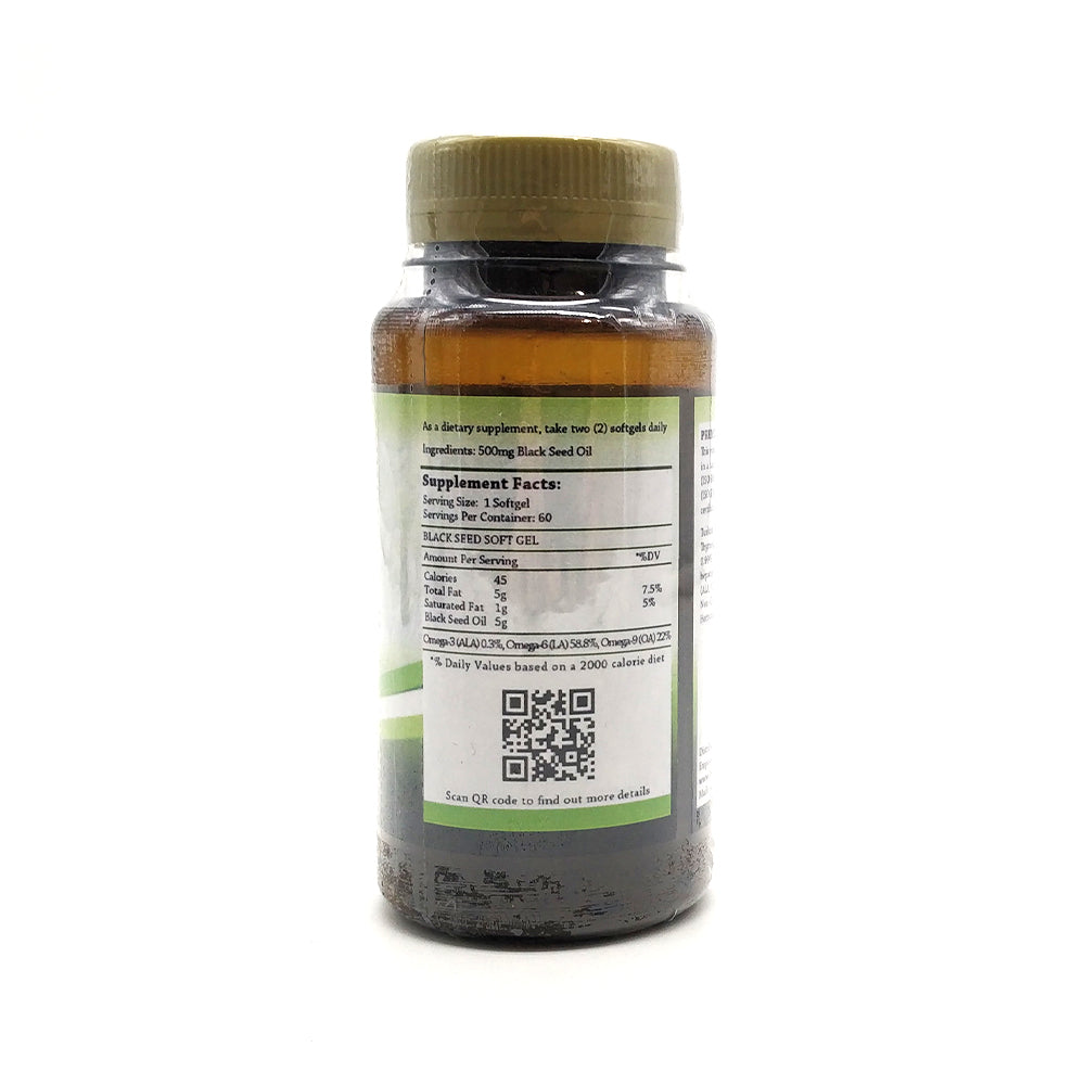 Fiq Herbs, Premium Black Seed Oil Habbatus Sauda, 60 capsules