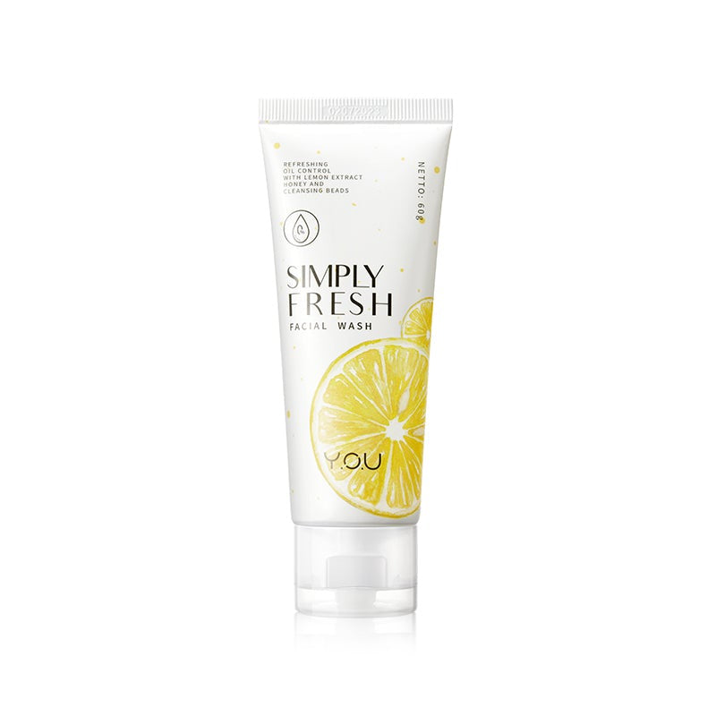 Y.O.U ,  Simply Fresh Facial Wash Lemon Extract, 100 G