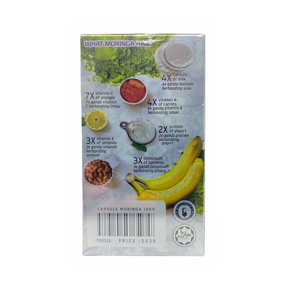 Global Herbs, Moringa 100%, 500 mg x 70 capsules