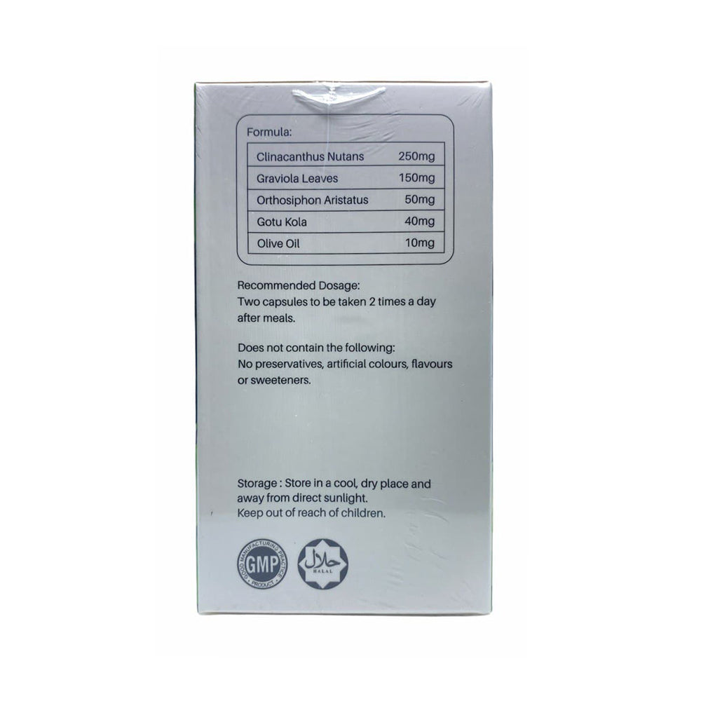 Global Herbs, Daun Belalai Gajah, Plus Daun Durian Belanda, 60 capsules