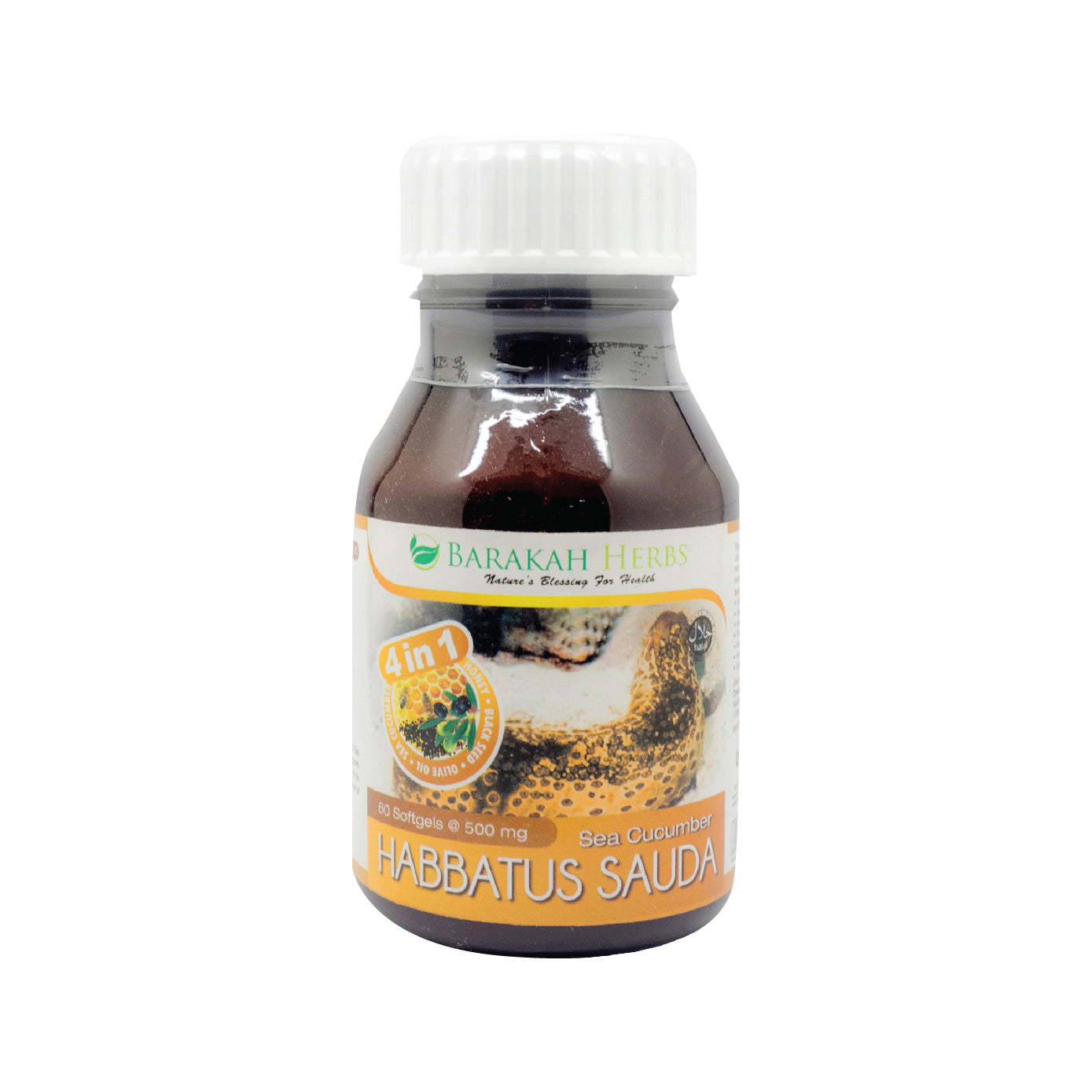 Barakah Herbs, Habbatus Sauda, with Sea Cucumber, 4 in 1, 60 softgels