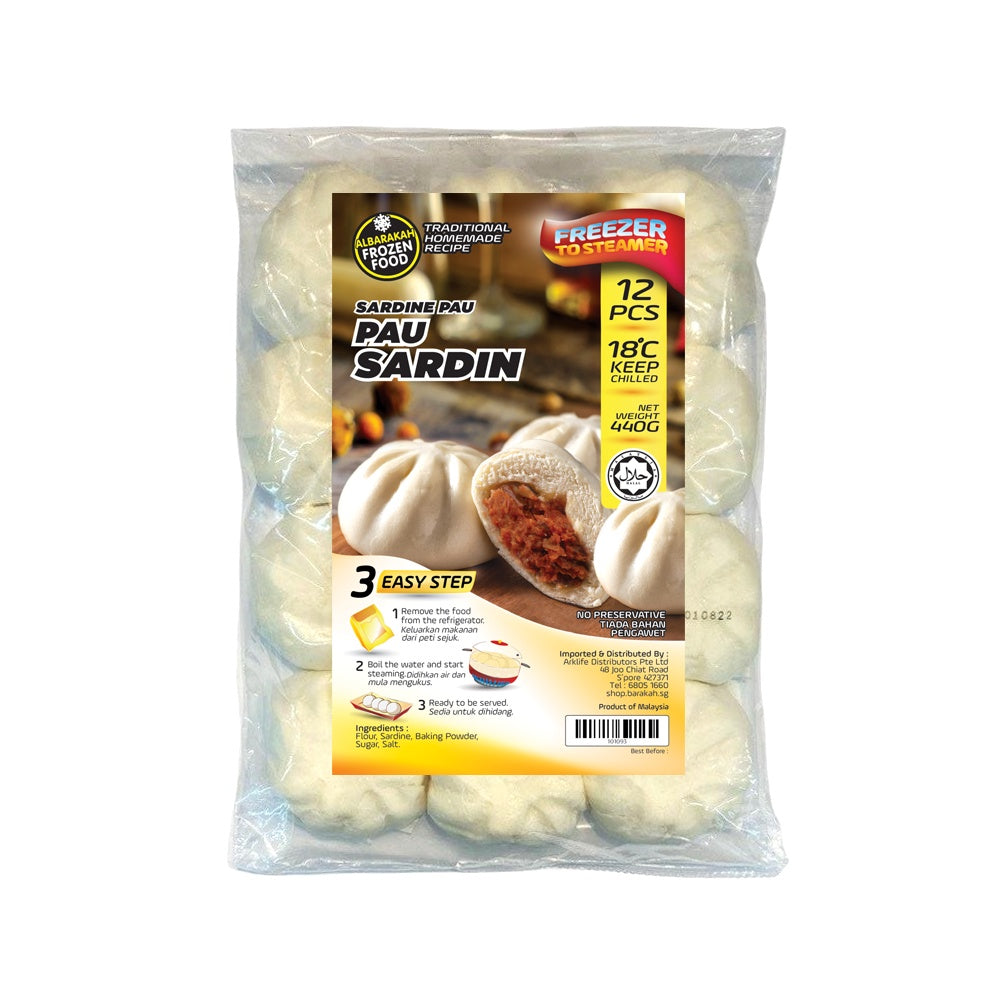 Al Barakah Frozen, Pau Sardin, 12 pcs (Small)