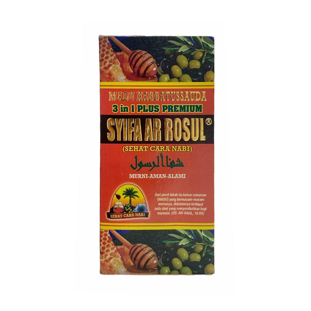 Madu, Habbatussauda 3  in 1, Syifa Ar Rosul, 350 g