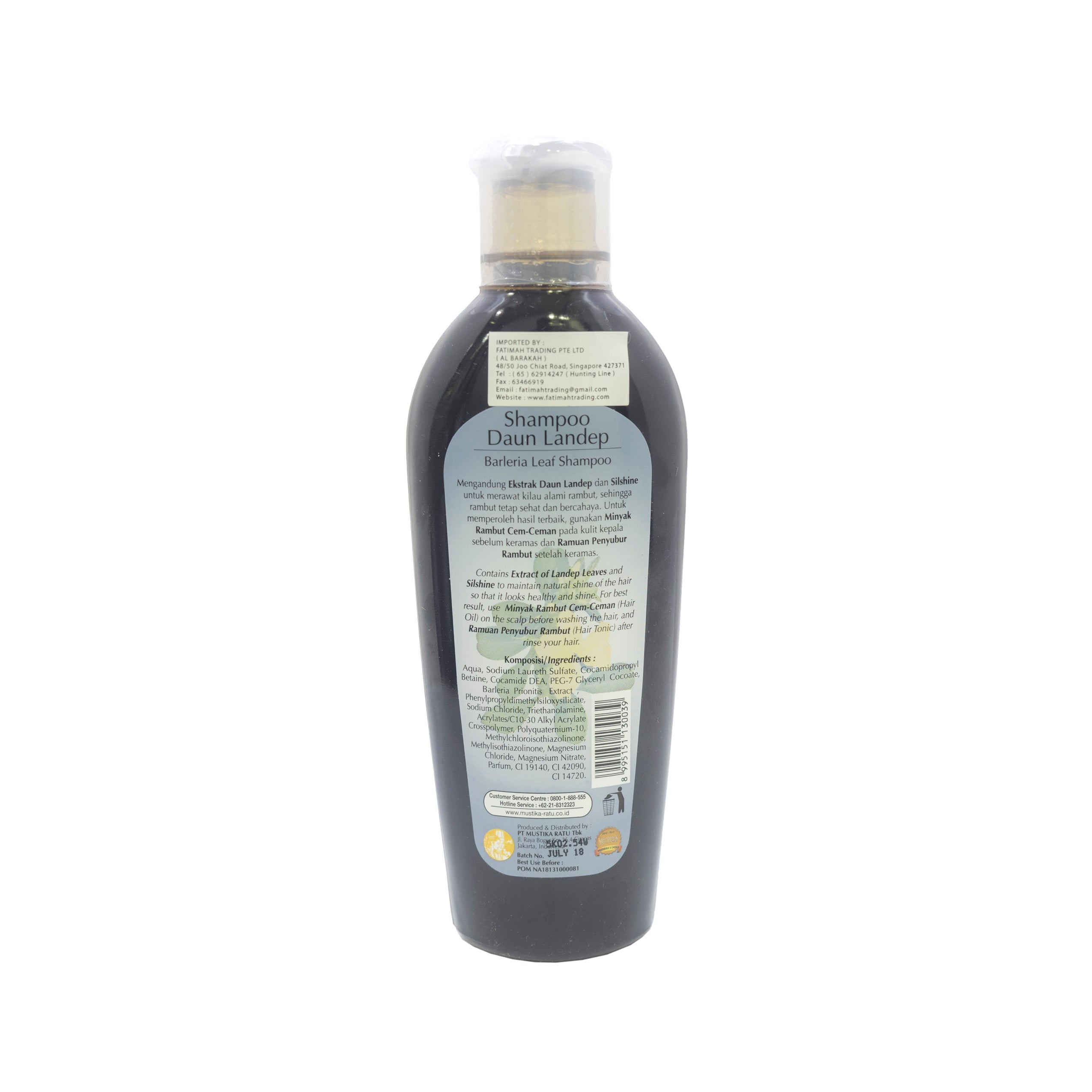 Mustika Ratu, Shampoo, Daun Landep, 175 ml