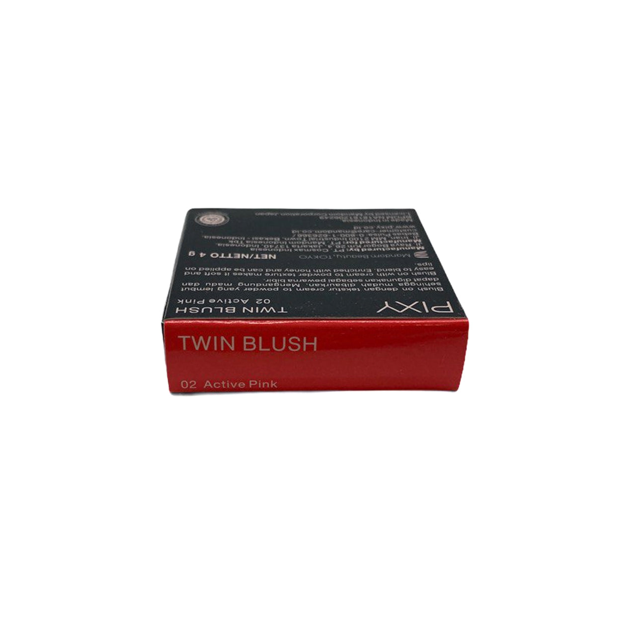 Pixy, Twin Blush 02 Active Pink, 4  g