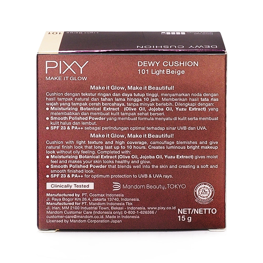 Pixy, Make It Glow, Dewy Cushion Refill, 101 Light Beige, 15 g