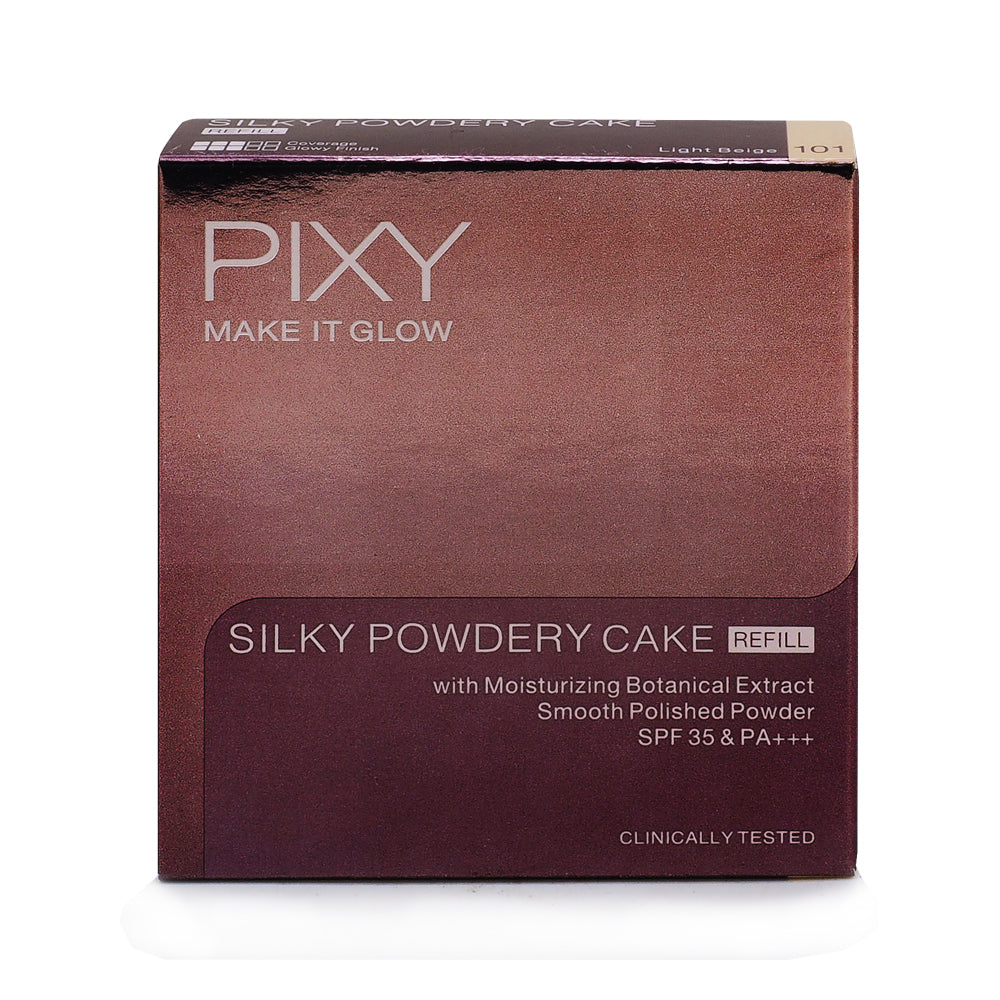 Pixy, Make It Glow, Silky Powdery Refill, 101 Light Beige, 10 g