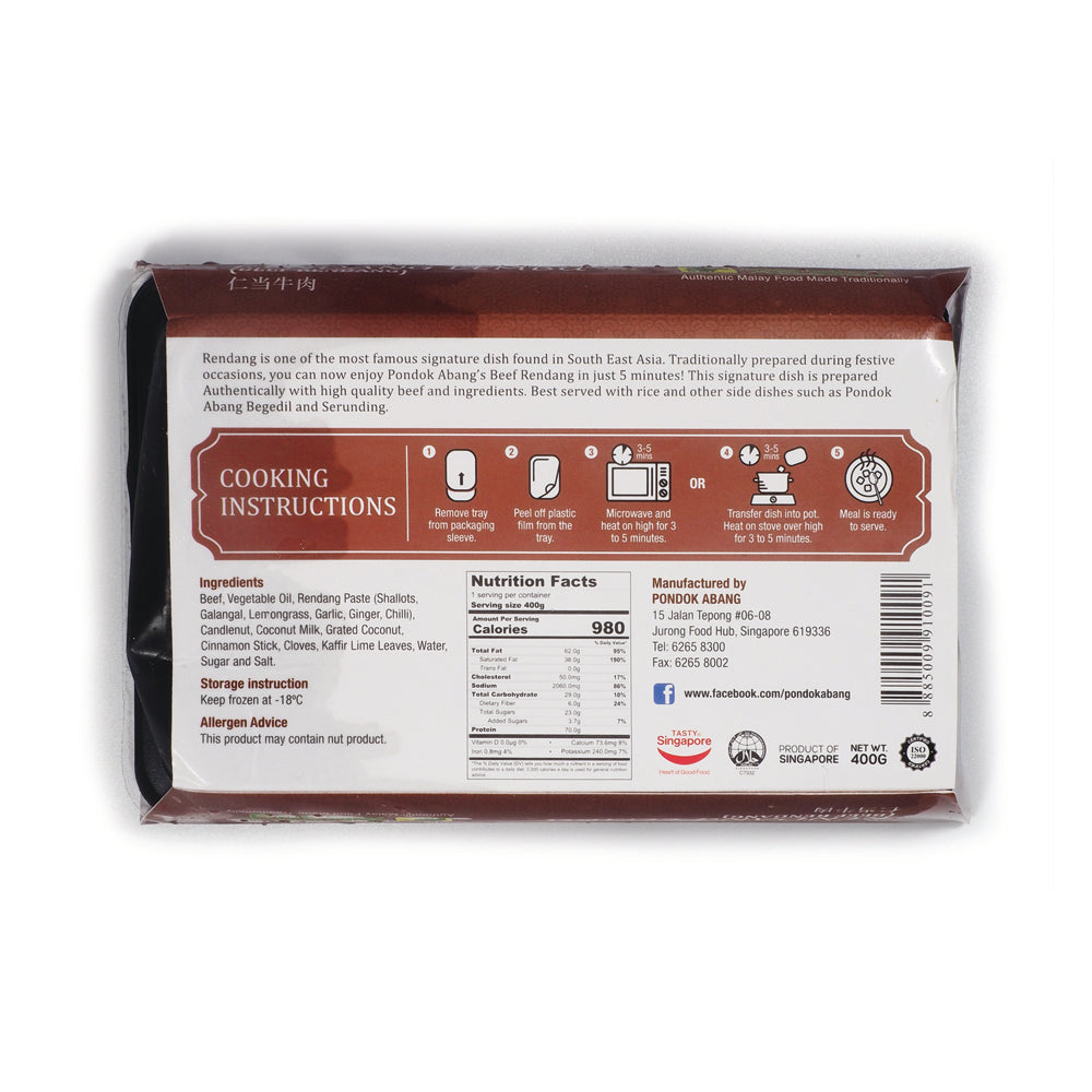 Pondok Abang, Rendang Lembu, 400 g