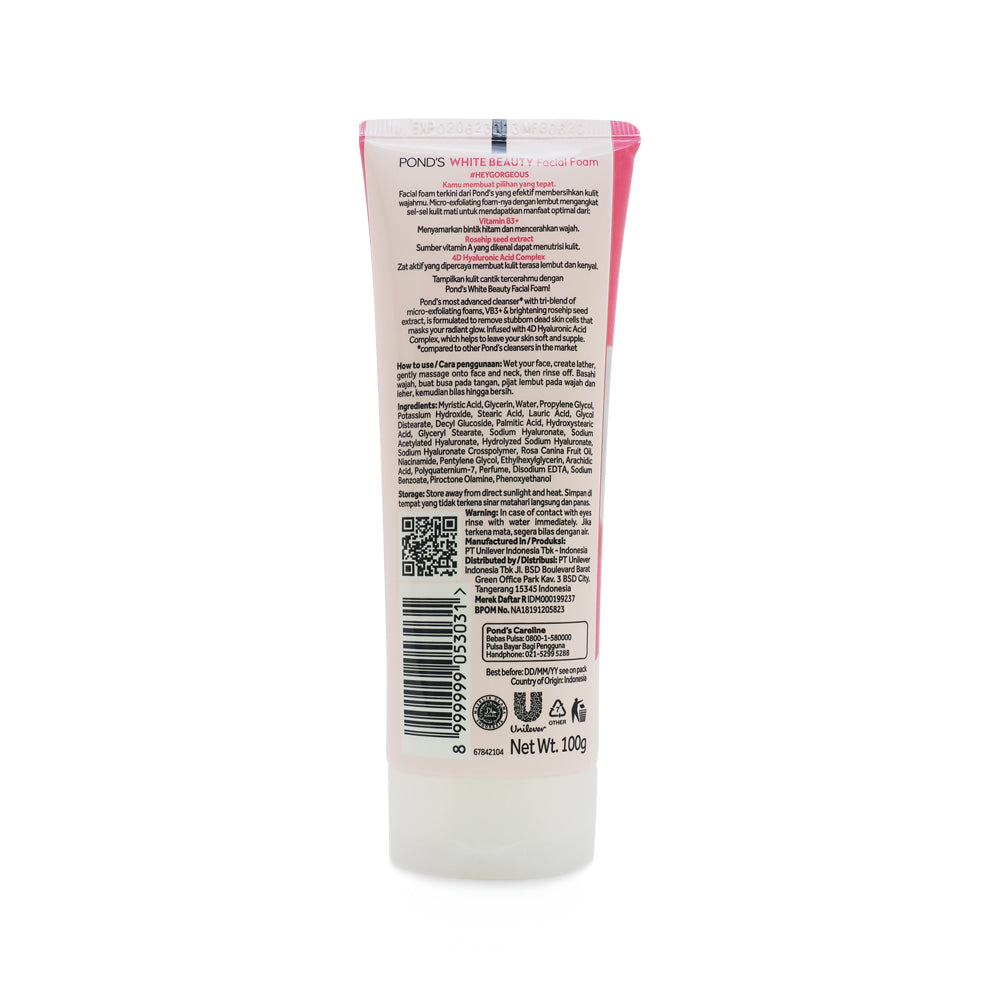 Pond's, Bright Beauty Spot-Less Glow Serum Facial Foam, 100G