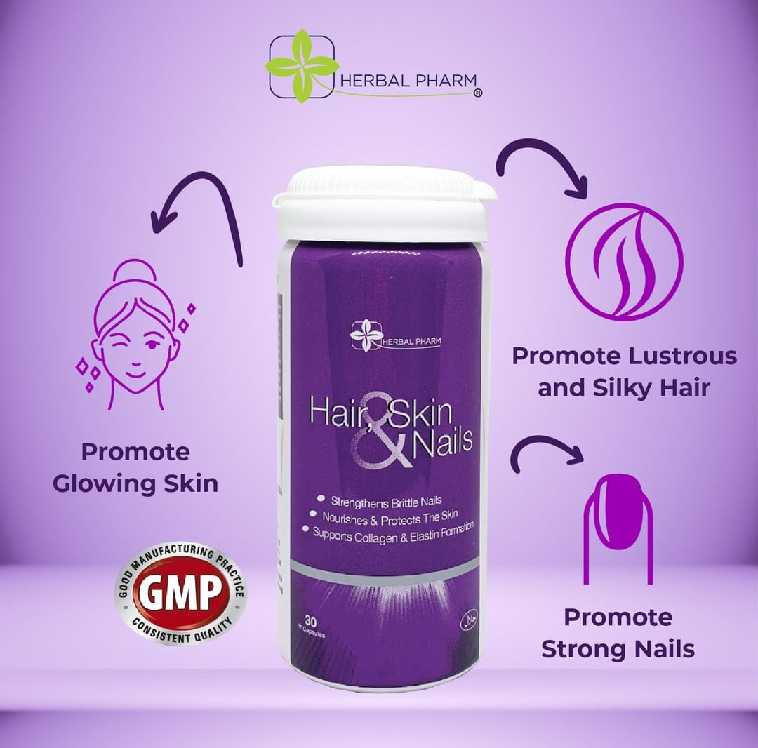 Herbal Pharm, Hair Skin & Nails, 30 veg capsules