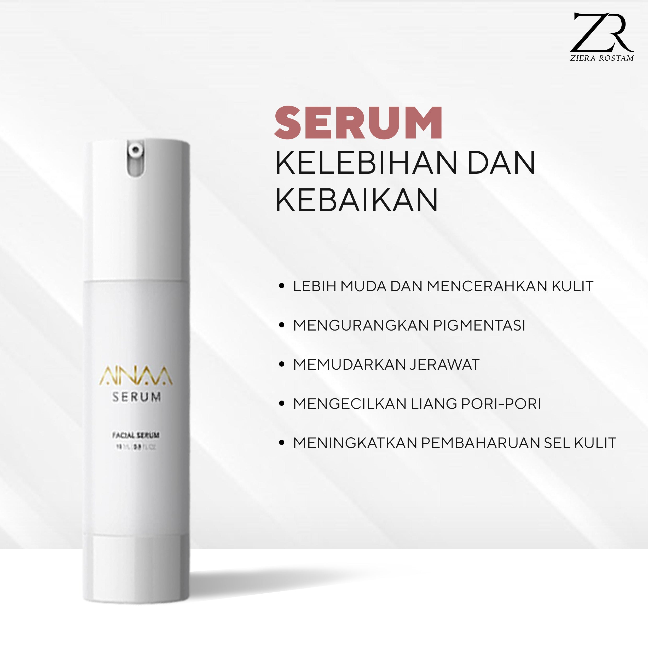 Nsa Beau, Ainaa Facial Serum, 15 ml