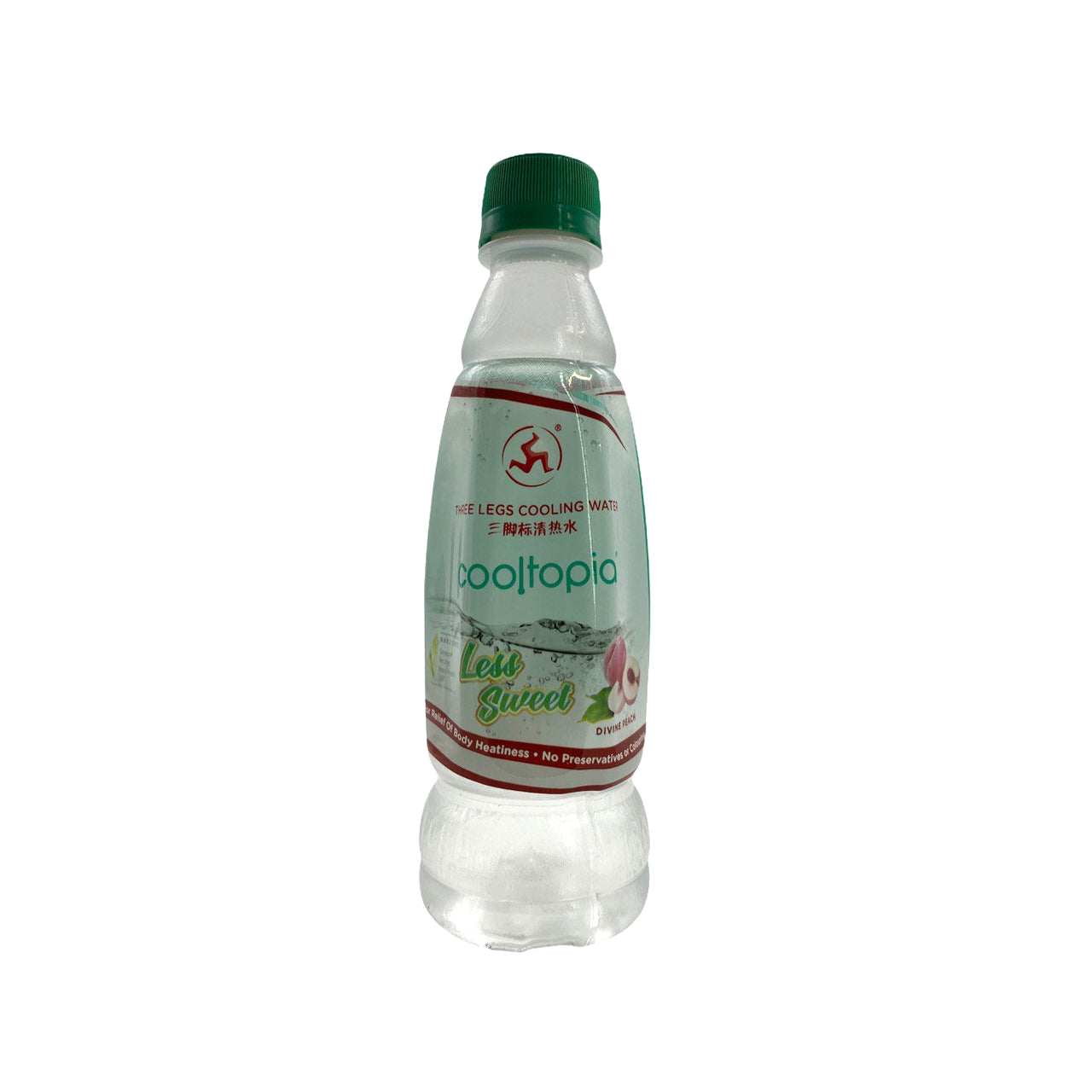 Three Legs, Cooling Water Divine Peach Less Sweet, 320 ml