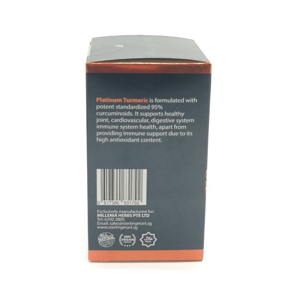 Millenia Herbs, Platinum Turmeric, 60 capsules