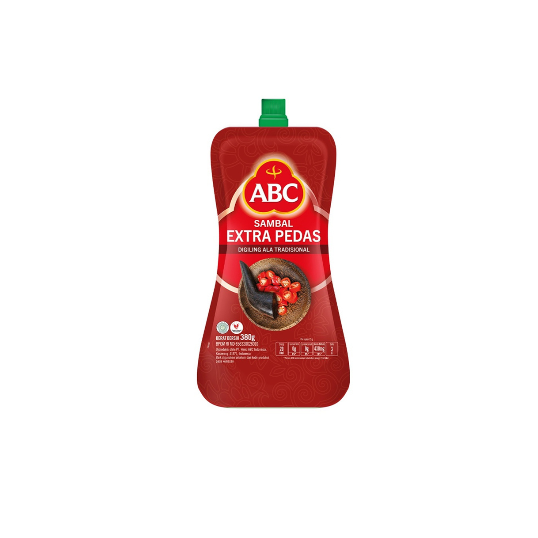 Abc, Sambal Extra Pedas Pouch, 380 g