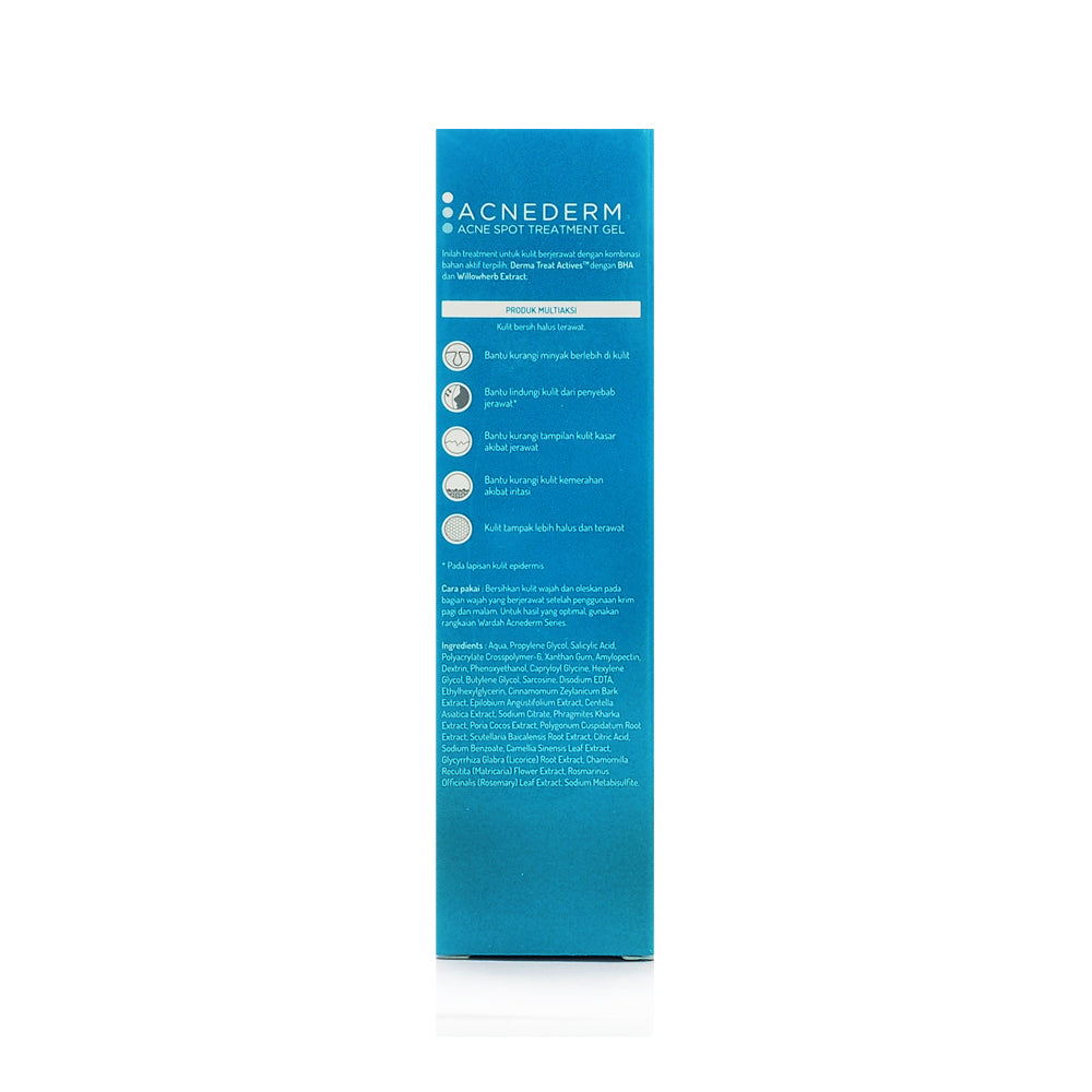 Wardah, Acnederm, Acne Spot Treatment Gel, 15 ml