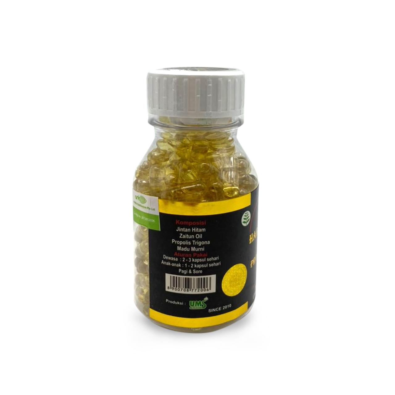 UMS, Habbatussauda Extra Propolis Trigona, 200 caps