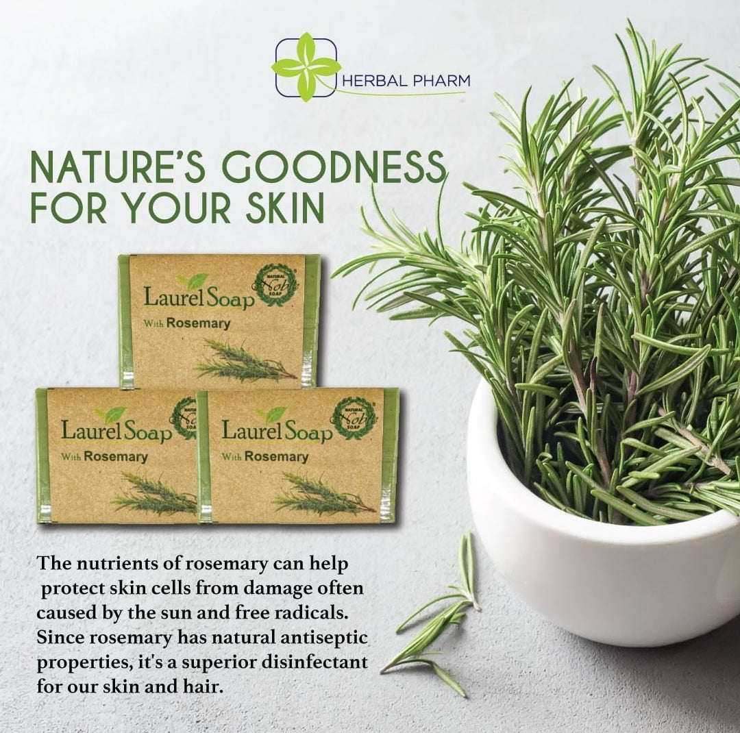 Herbal Pharm, Laurel Soap With Rosemary, 125 g