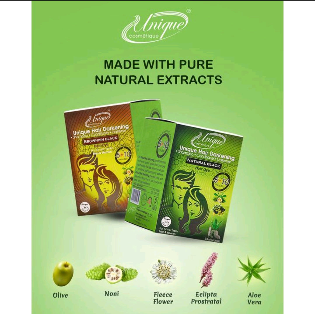 Unique Hair Darkening Natural Black Hair Dye