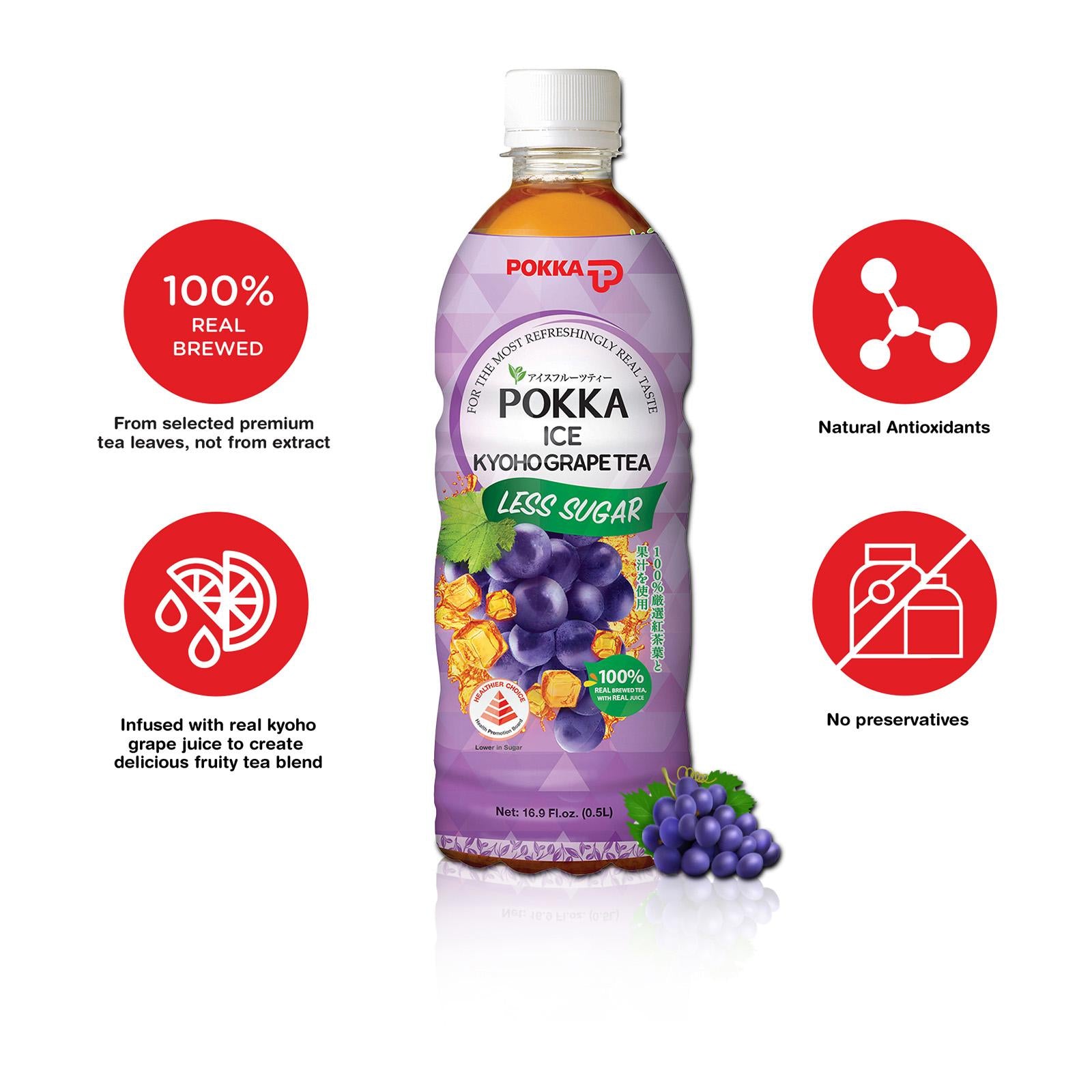 Pokka, Ice Kyoho Grape Tea, 500 ml