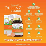 Eskayvie, Diffenz Junior Orange, 60 chew tablets