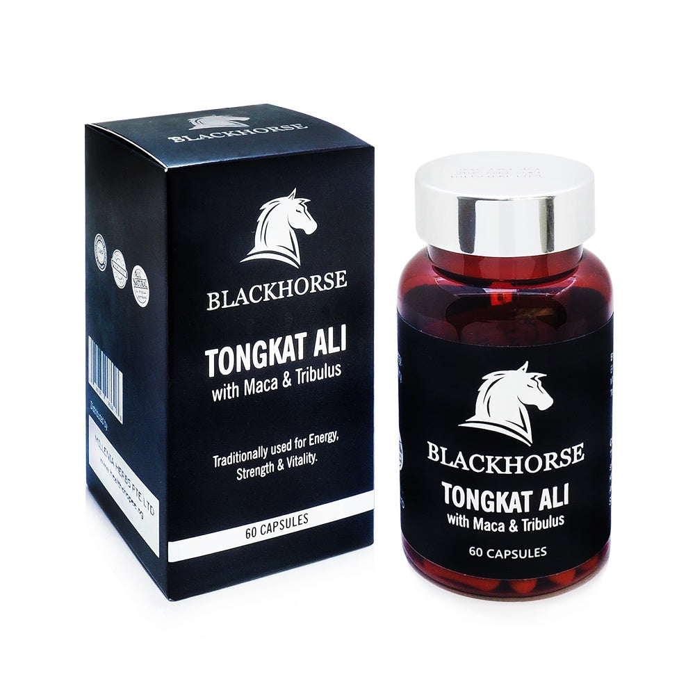 Millenia Herbs, Blackhorse, Tongkat Ali, with Maca & Tribulus, 60 caps