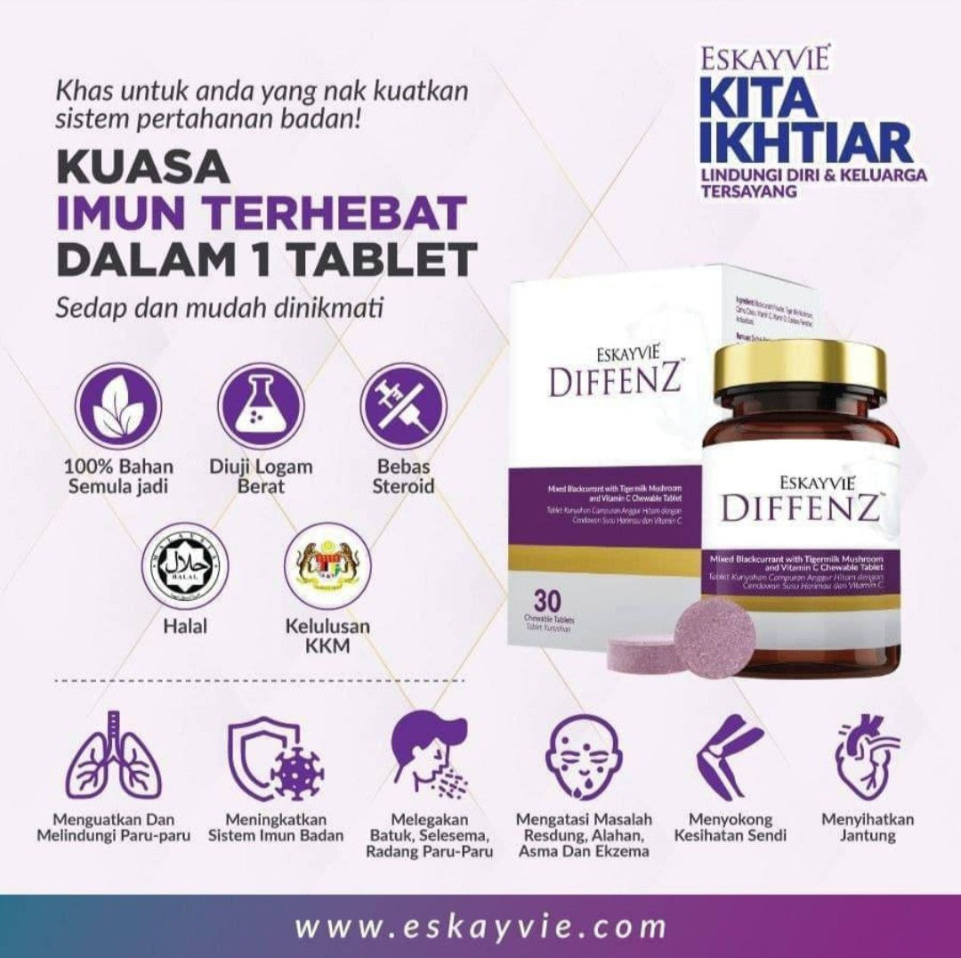 Eskayvie Diffenz 30 ChewableTablets