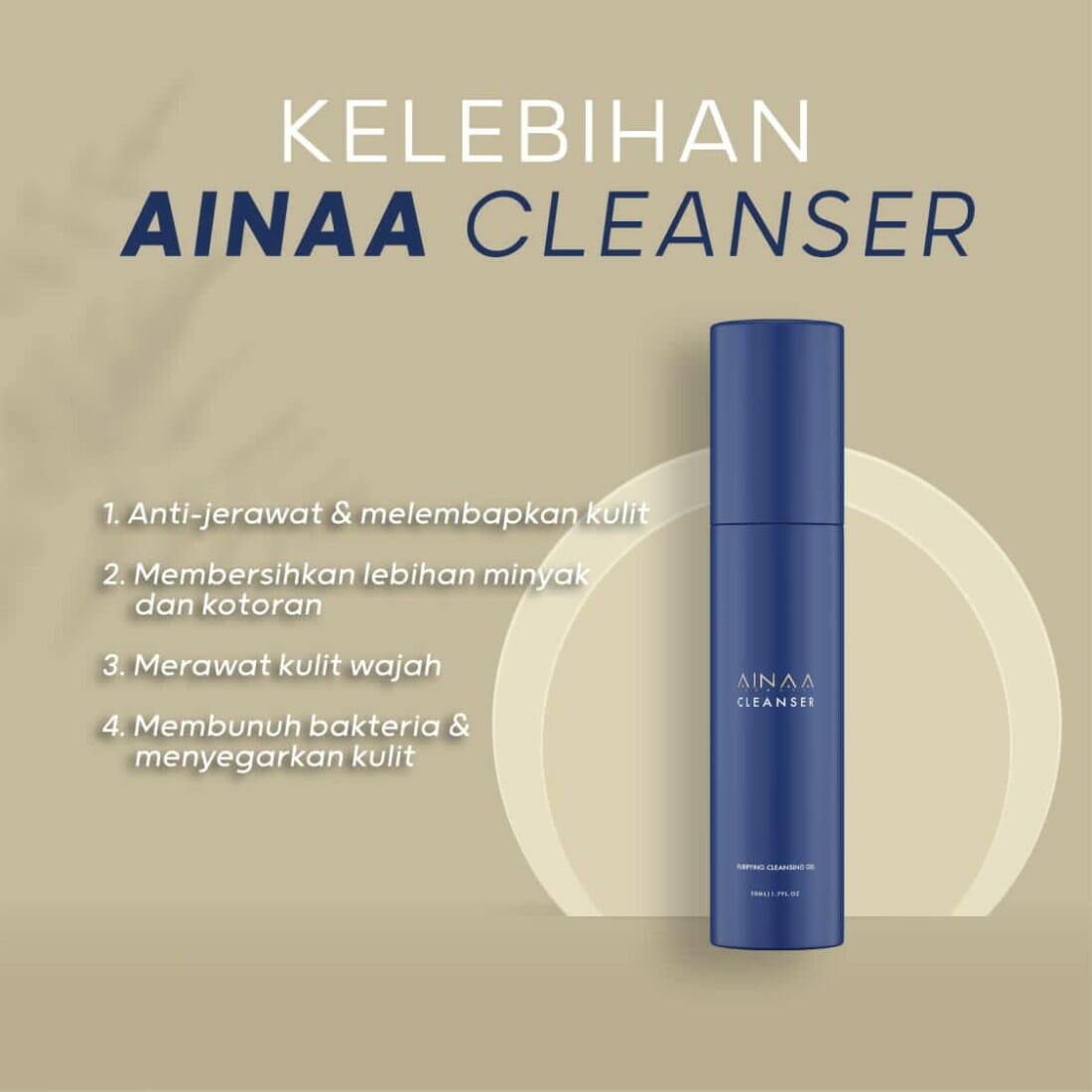 Ainaa Beauty, Cleanser, Purifying Gel, 50 ml