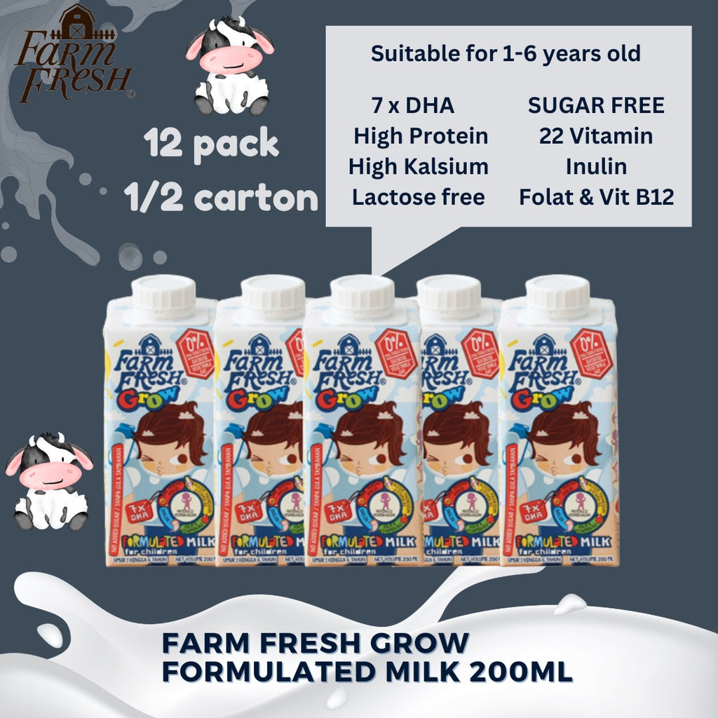 Farm Fresh, Grow Formulated Milk for Children, 200 ml