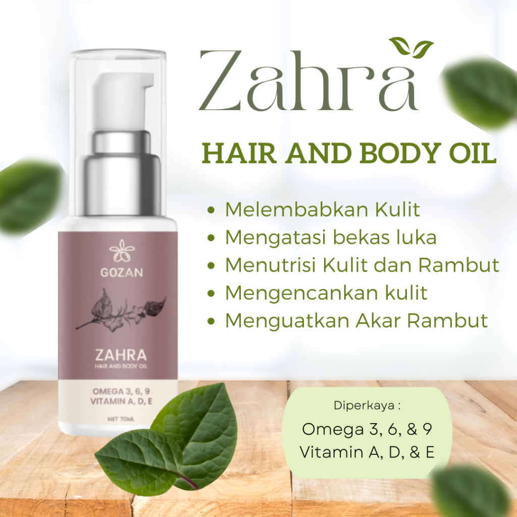 Gozan, Zahra, Hair and Body Oil, 70ml Al Barakah Health & Beauty Mart