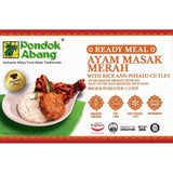 Pondok Abang, Ayam Masak Merah With Rice and Potato Cutlet, 300 g