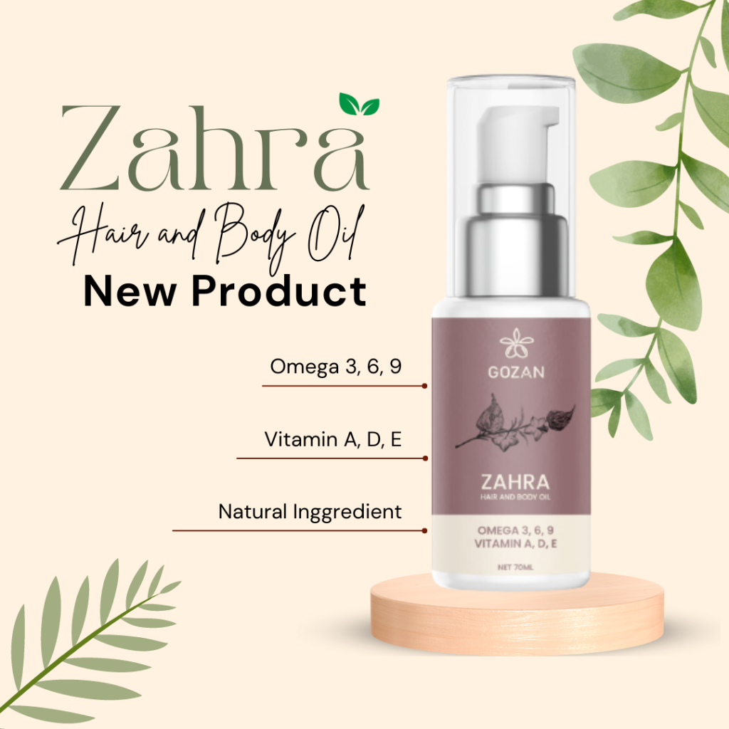 Gozan, Zahra, Hair and Body Oil, 70ml Al Barakah Health & Beauty Mart