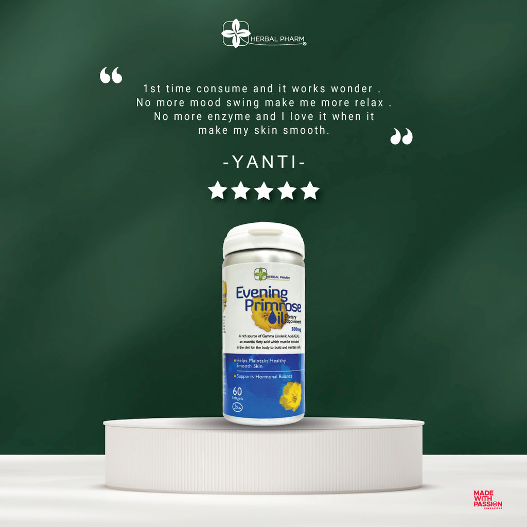 Herbal Pharm, Evening Primrose Oil, 60 softgels Al Barakah Health