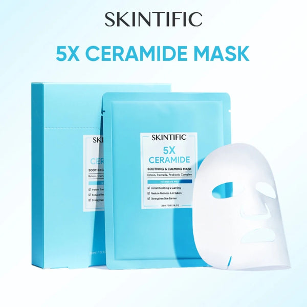 Skintific, 5x Ceramide Soothing & Calming Mask, 26 ml (4 sheets) – Al ...