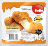 Bobo, Mozarella Cheese Sticks Garlic & Blackpepper, 150 g