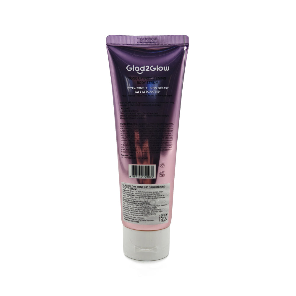 Glad2Glow Tone Up Brightening Body Serum 100ml