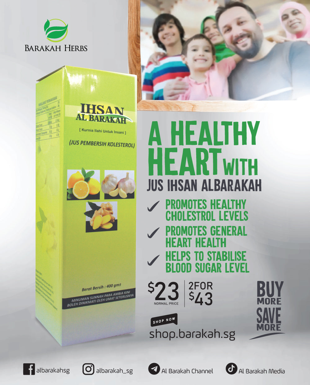 Ihsan, Al-Barakah Jus Pembersih Kolesterol, 500 ml