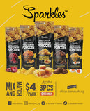 Sparkles, Sweet & Crunchy Popcorn, Mighty Cheese, 60 g