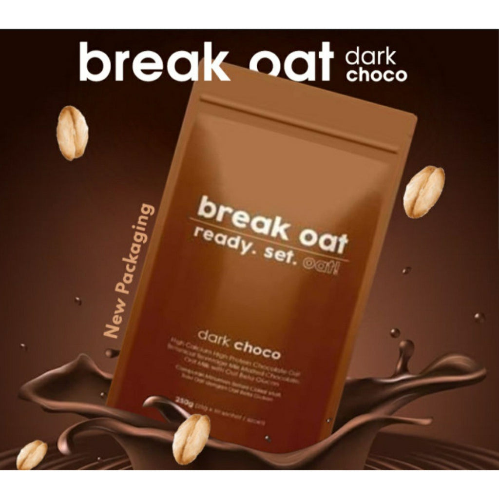 Break Oat, Dark Choco 250 g (25 g x 10 sachet) – Al Barakah Health ...