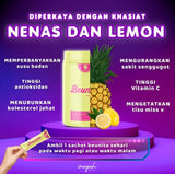 Beunita, Pineapple Lemon, Inayah Beauty, 10 sachets x 20 ml