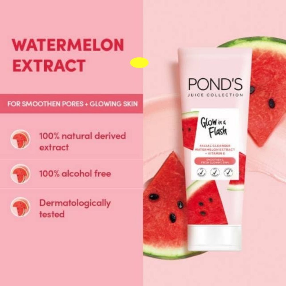 Pond's, Glow in a Flash, Facial Cleanser Watermelon Extract, 90 g