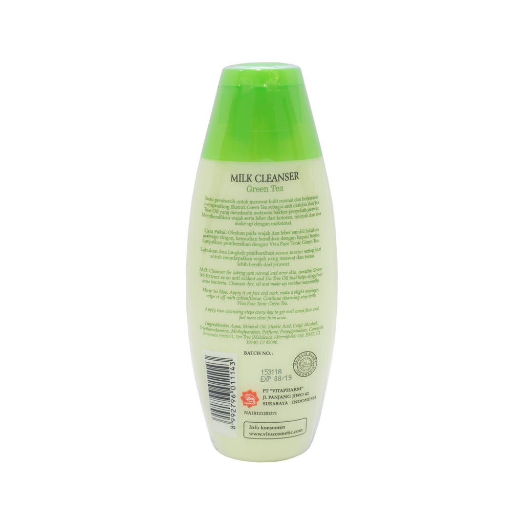 Viva, Milk Cleanser Green Tea, 100 ml Al Barakah Health & Beauty Mart